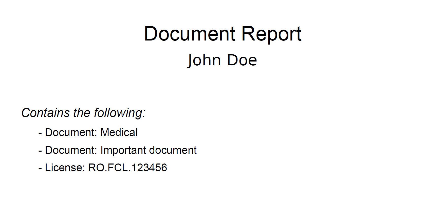 PDF of your documents